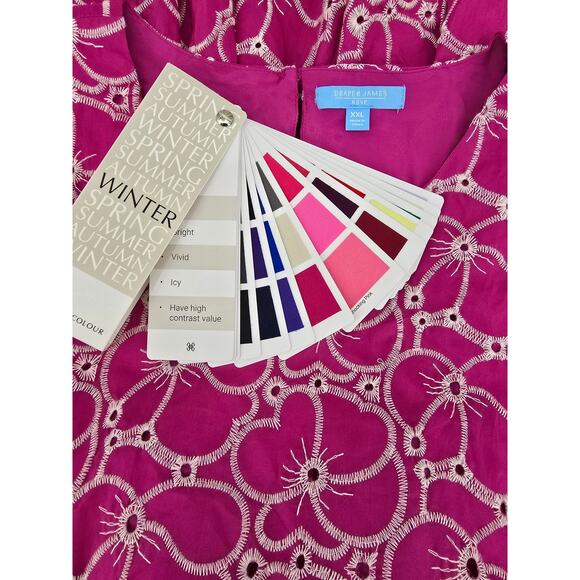 Draper James RSVP Embroidered Cotton Dress - Picture 4 of 7